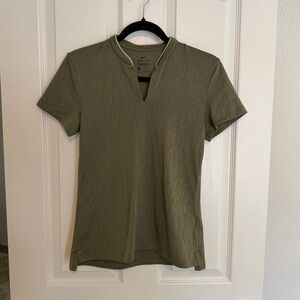 Nik Olive Green Golf/Tennis Short Sleeve